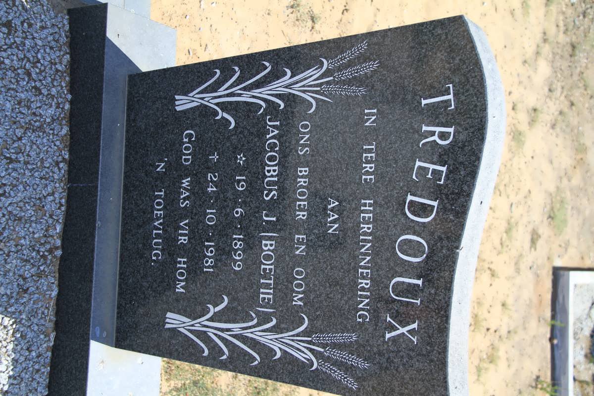 TREDOUX Jacobus J. 1899-1981