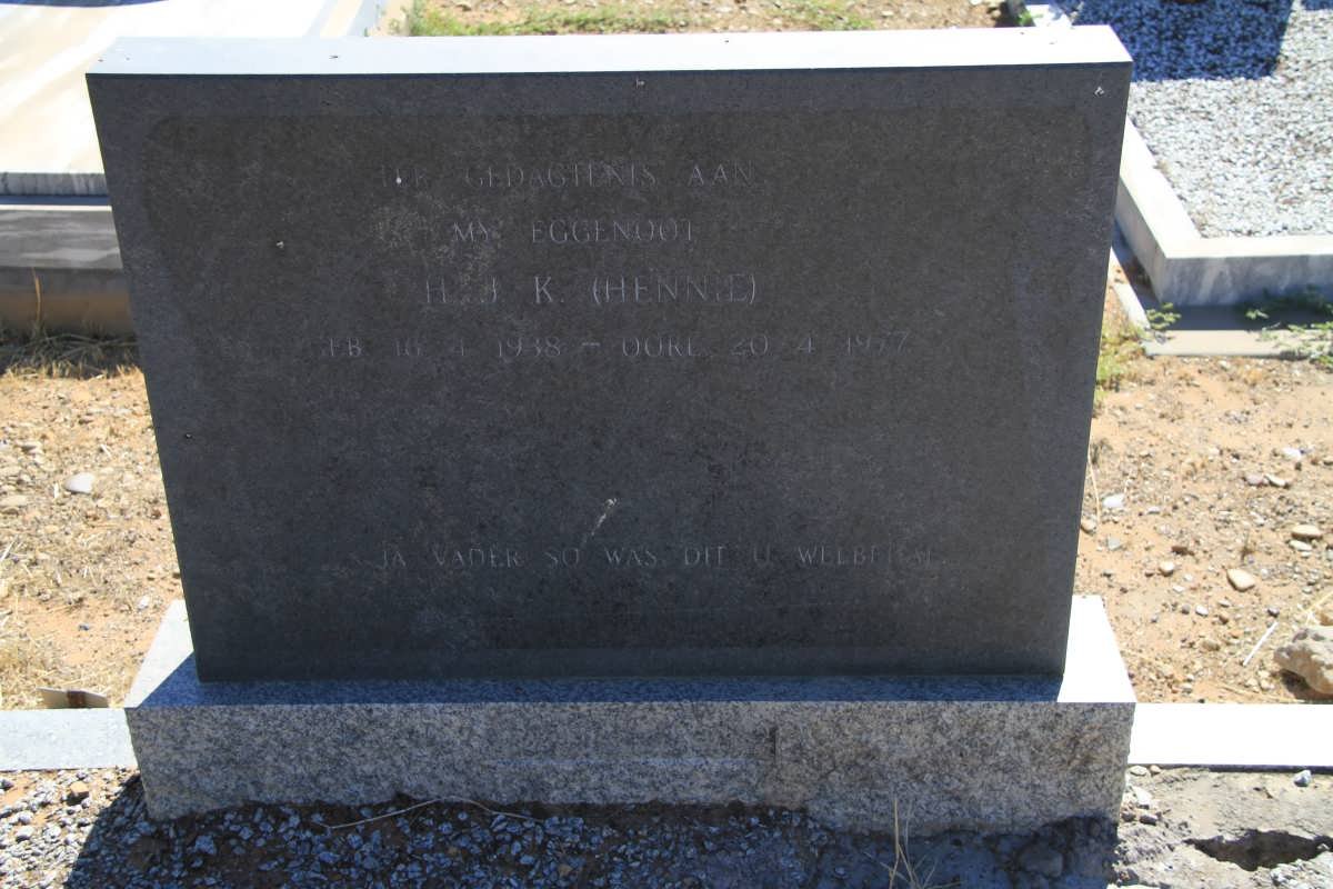? H.J.K. 1938-1977