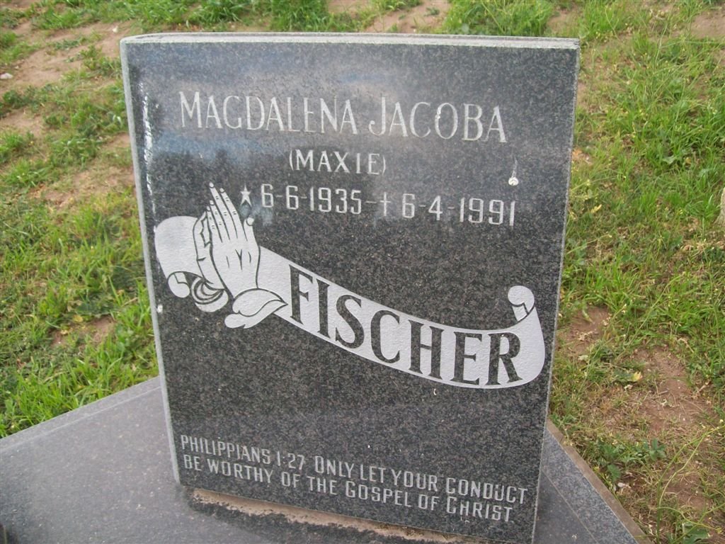 FISCHER Magdalena Jacoba 1935-1991