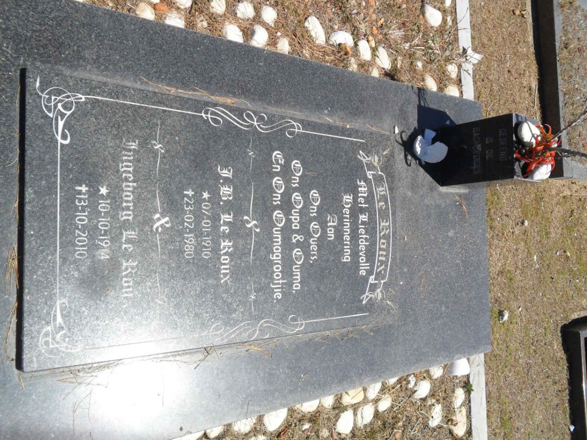 ROUX J.B., le 1910-1980 &amp; Ingeborg 1914-2010