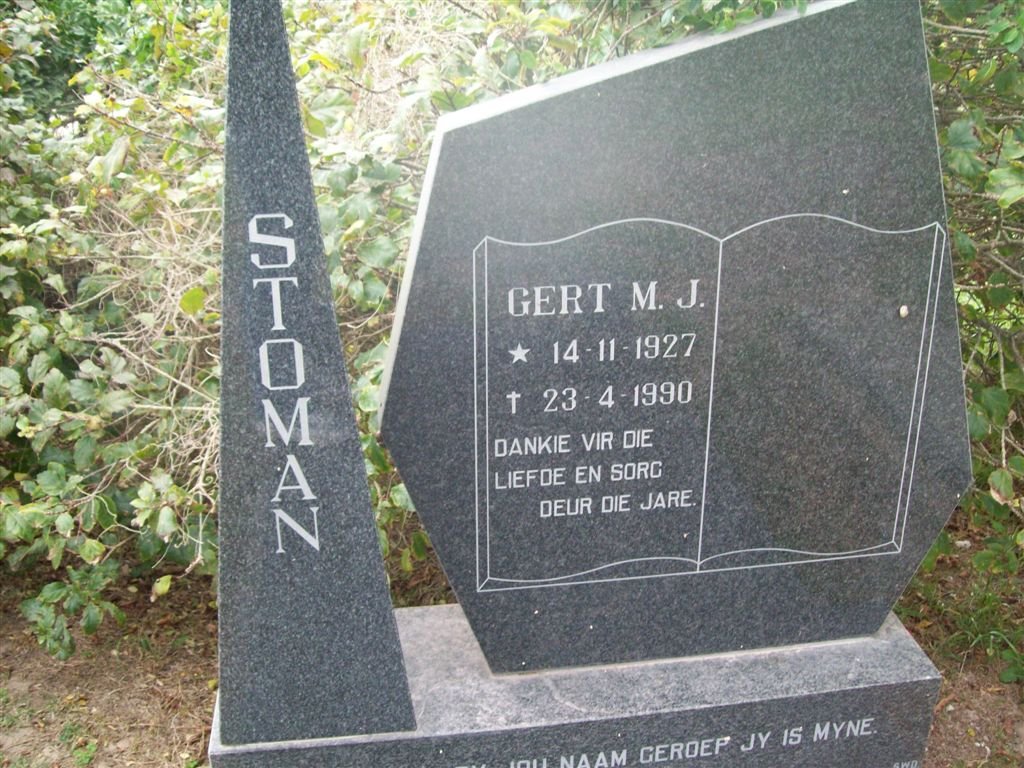 STOMAN Gert M.J. 1927-1990