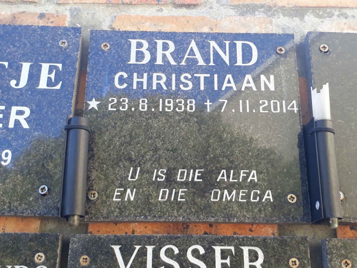 BRAND Christiaan 1938-2014
