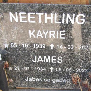 NEETHLING James 1934-2023 en Kayrie 1939-2021