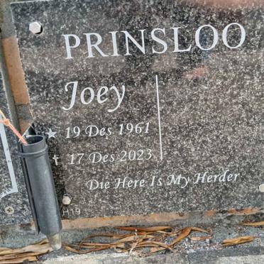 PRINSLOO Joey 1961-2023