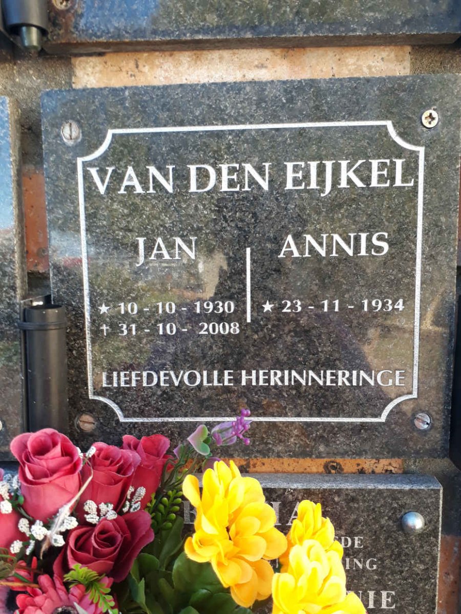 EIJKEL Jan, van den 1930-2008 &amp; Annis 1934-