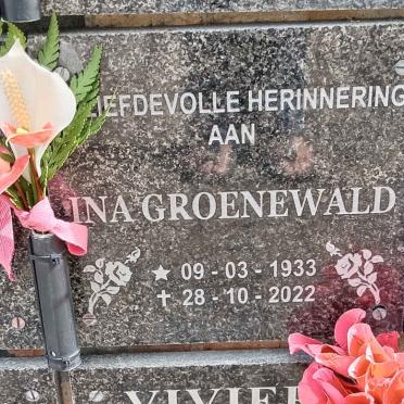 GROENEWALD Ina 1933-2022