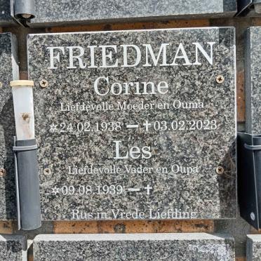 FRIEDMAN Les 1939- & Corine 1938-2023