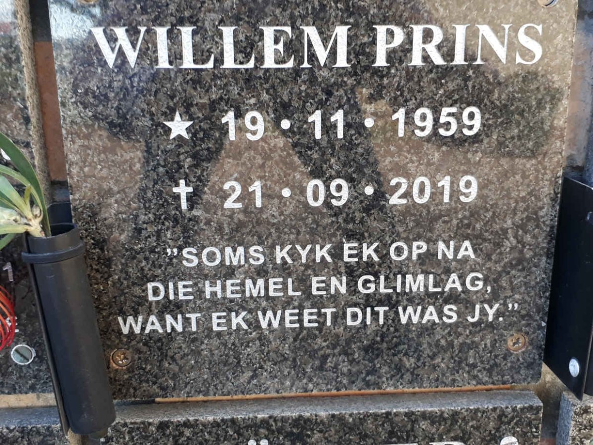 PRINS Willem 1959-2019