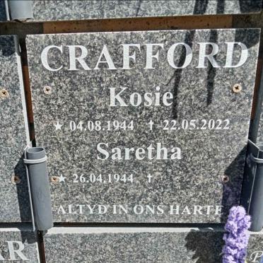 CRAFFORD Kosie 1944-2022 & Saretha 1944-