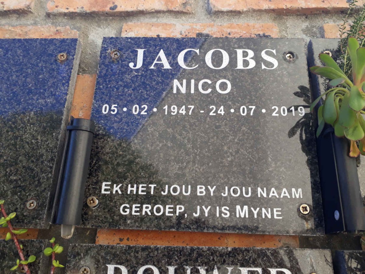 JACOBS Nico 1947-2019