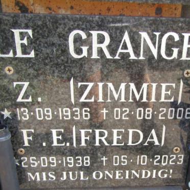 GRANGE Z., le 1936-2006 & F.E. 1938-2023