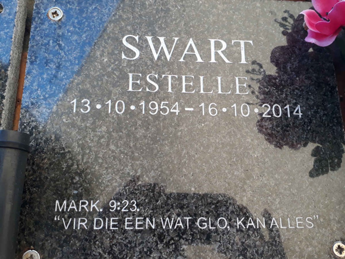 SWART Estelle 1954-2014