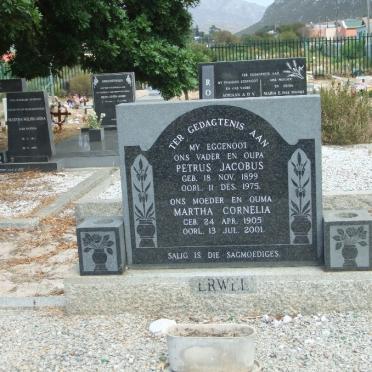 ERWEE Petrus Jacobus 1899-1975 &amp; Martha Cornelia 1905-2001
