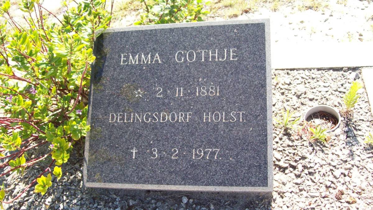 GOTHJE Emma 1881-1977