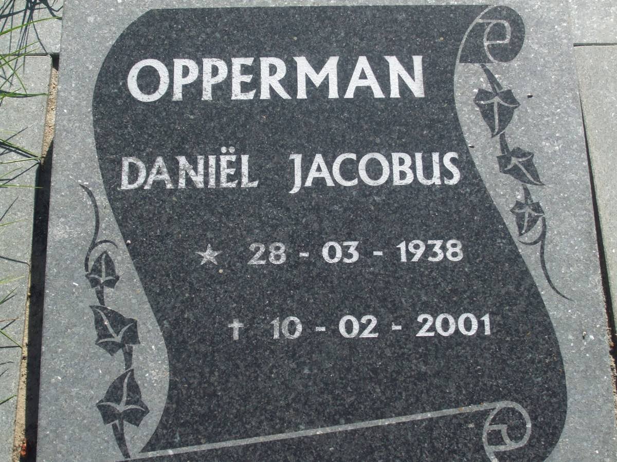OPPERMAN Daniël Jacobus 1938-2001