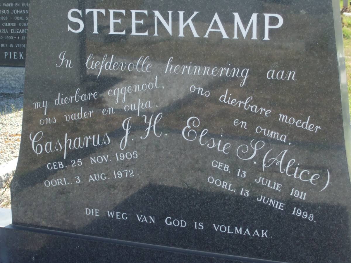 STEENKAMP Casparus J.H. 1905-1972 &amp; Elsie S. 1911-1998