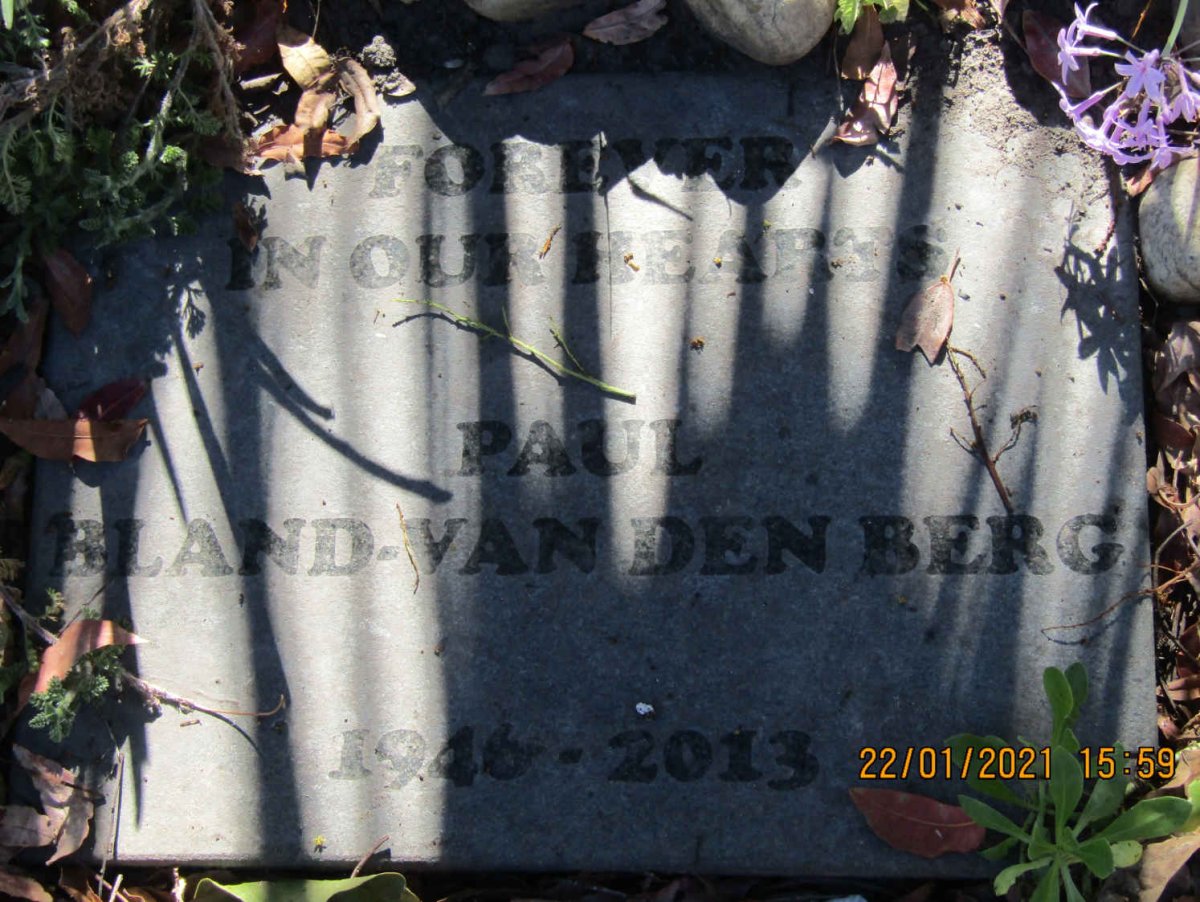 BERG Paul, BLAND van den 1946-2013