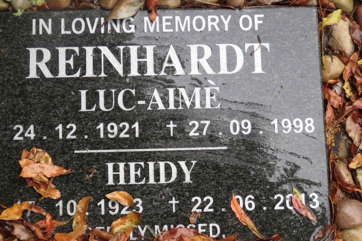 REINHARDT Luc-Aimé 1921-1998 &amp; Heidy 1923-2013