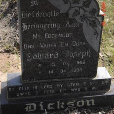 DICKSON Edward Joseph 1916-1988