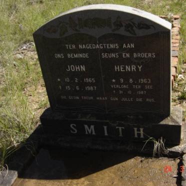SMITH Henry 1963-1987 :: SMITH John 1965-1987