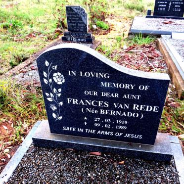 REDE Frances, van nee BERNADO 1919-1989