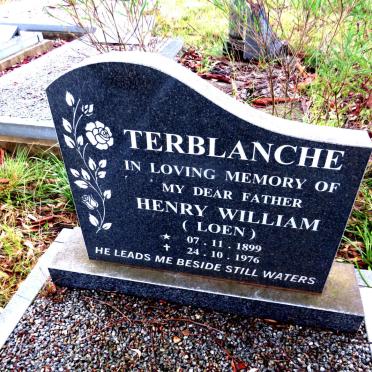 TERBLANCHE Henry William 1899-1976