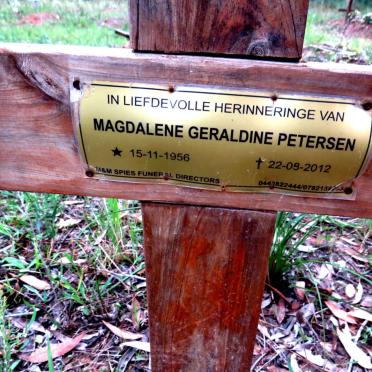 PETERSEN Magdalene Geraldine 1956-2012