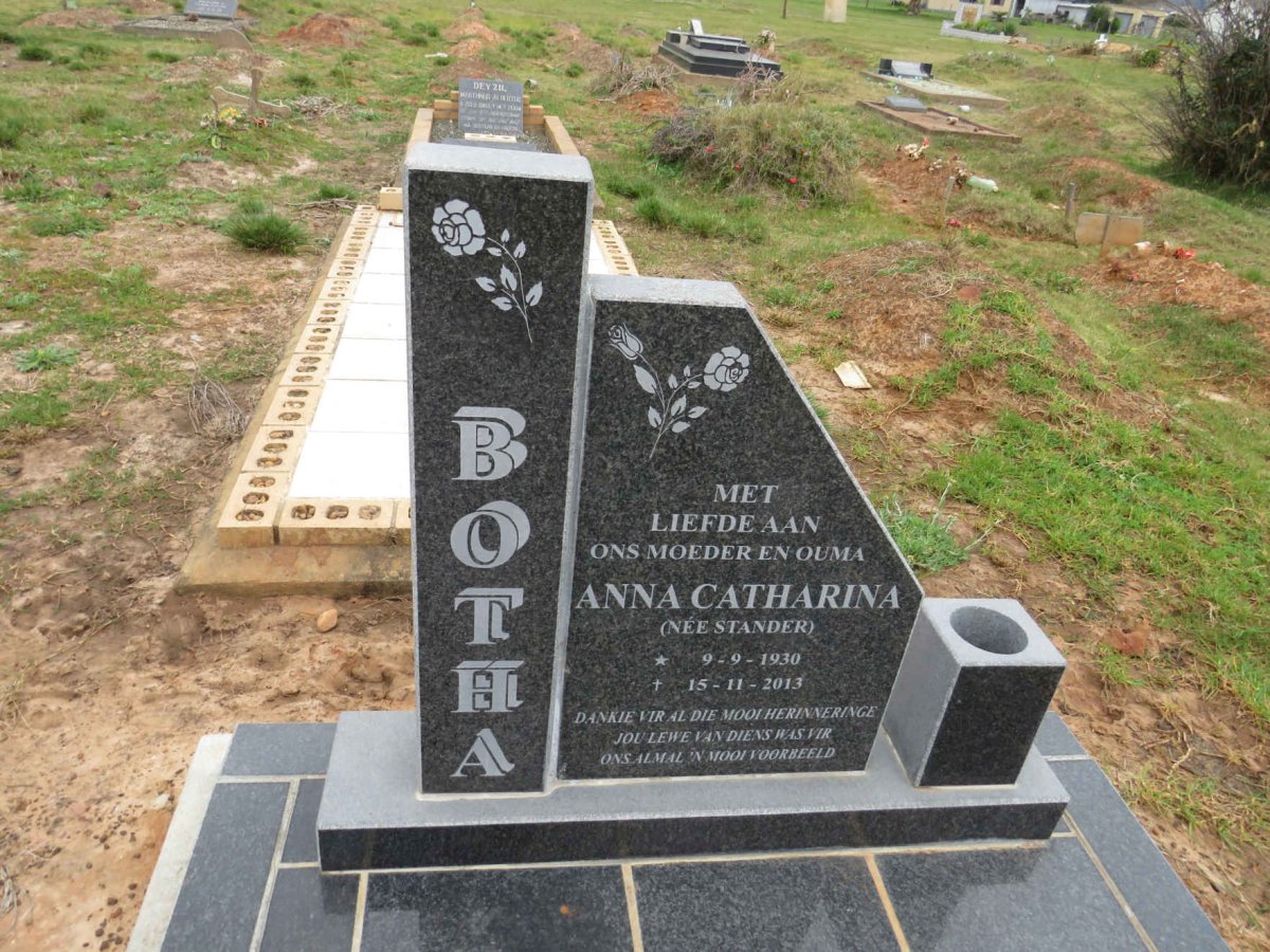 BOTHA Anna Catharina nee STANDER 1930-2013