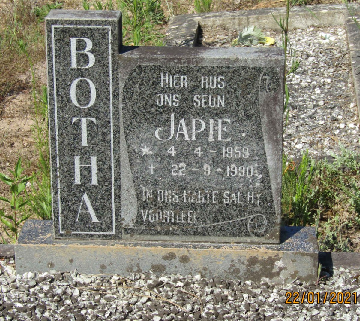 BOTHA Japie 1959-1990