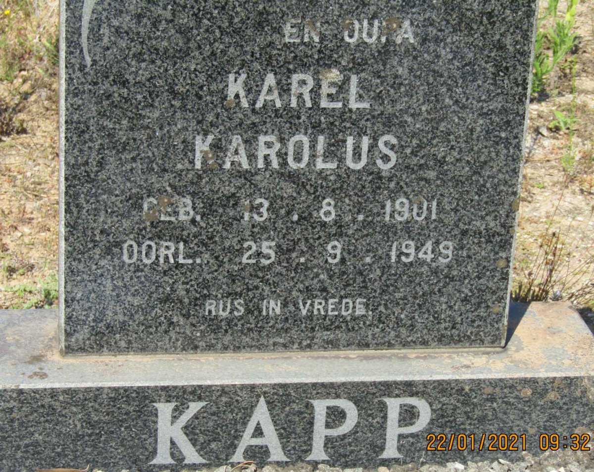 KAPP Karel Karolus 1901-1949