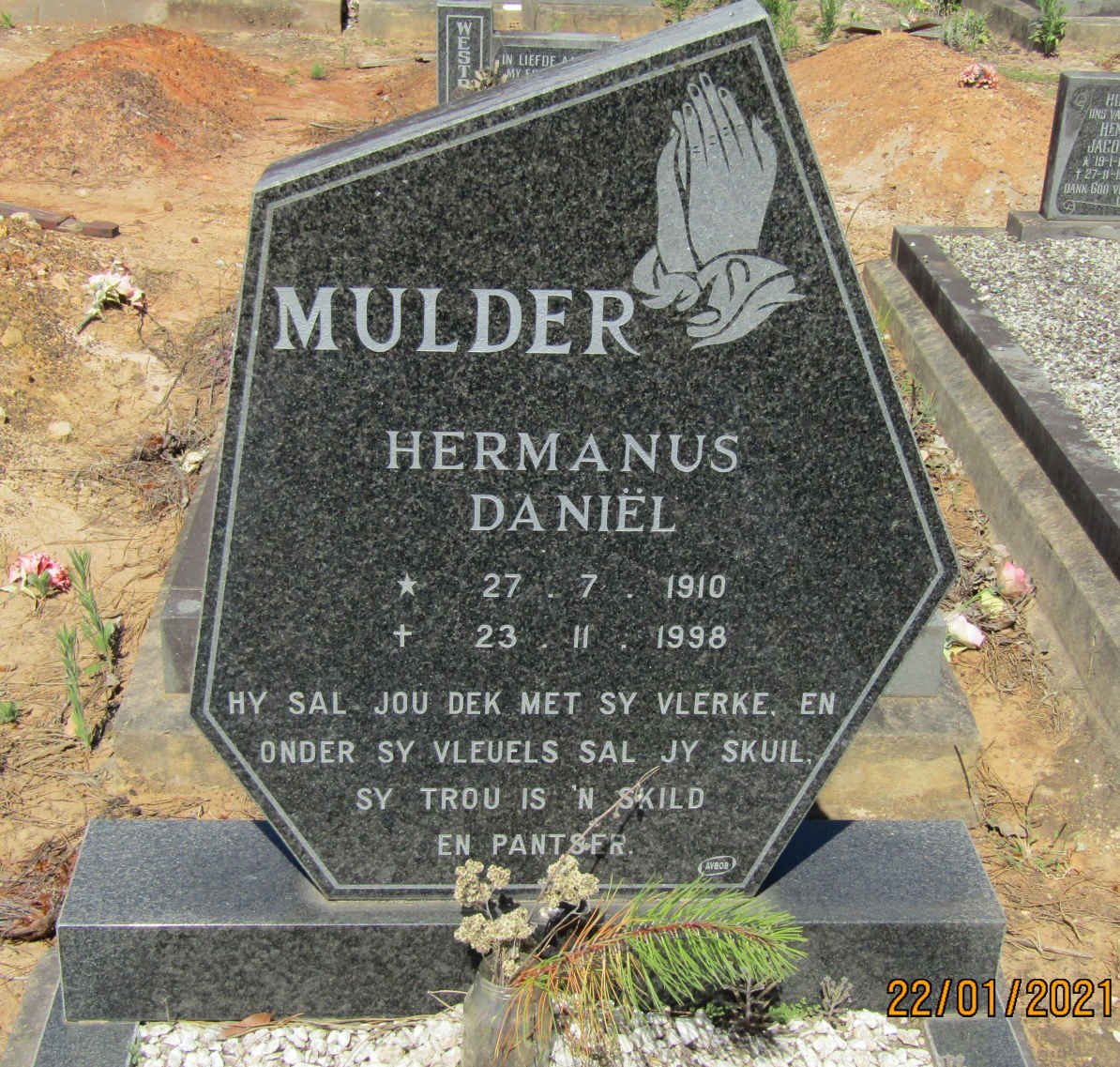 MULDER Hermanus Daniel 1910-1998