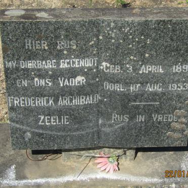 ZEELIE Frederick Archibald 1891-1953
