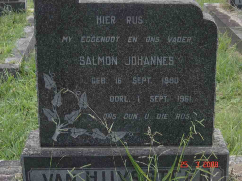 HUYSSTEEN Salmon Johannes, van 1880-1961