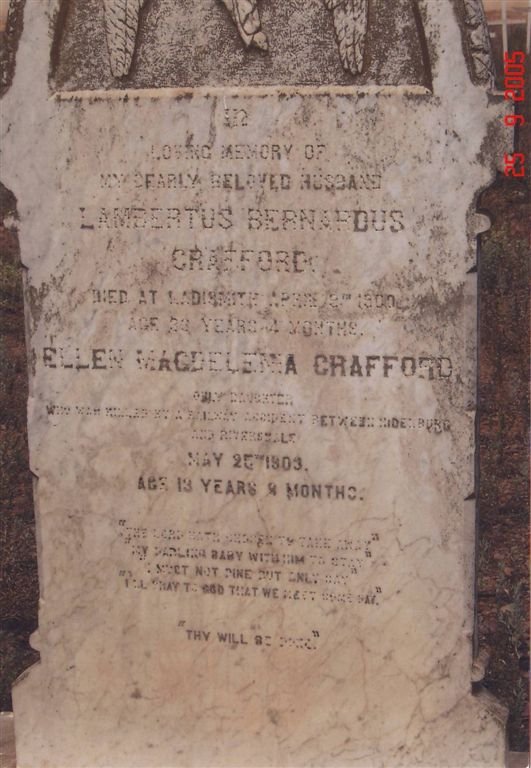 CRAFFORD Lambertus Bernardus -1900 :: CRAFFORD Ellen Magdalena -1903