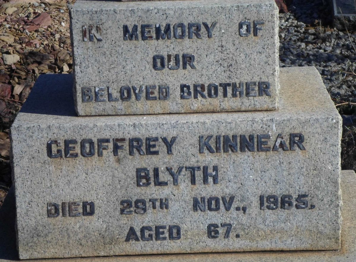 BLYTH Geoffrey Kinnear -1965