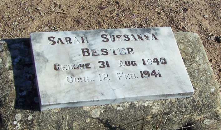 BESTER Sarah Sussanna 1940-1941