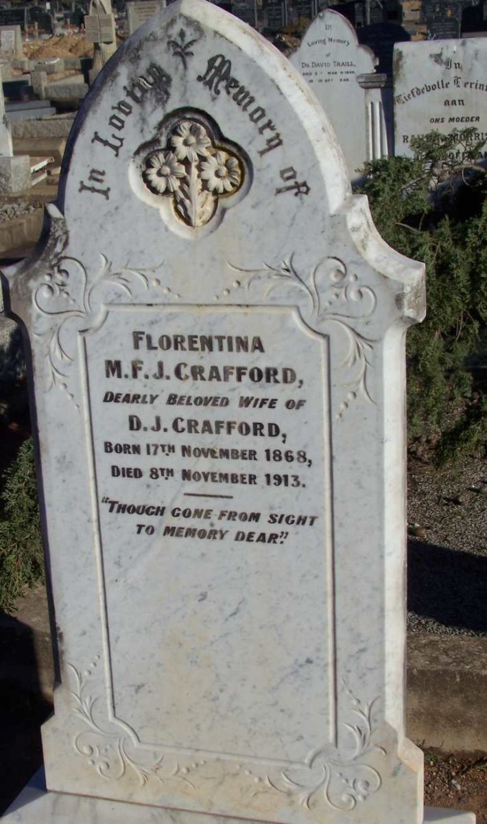 CRAFFORD Florentina M.F.J. 1868-1913