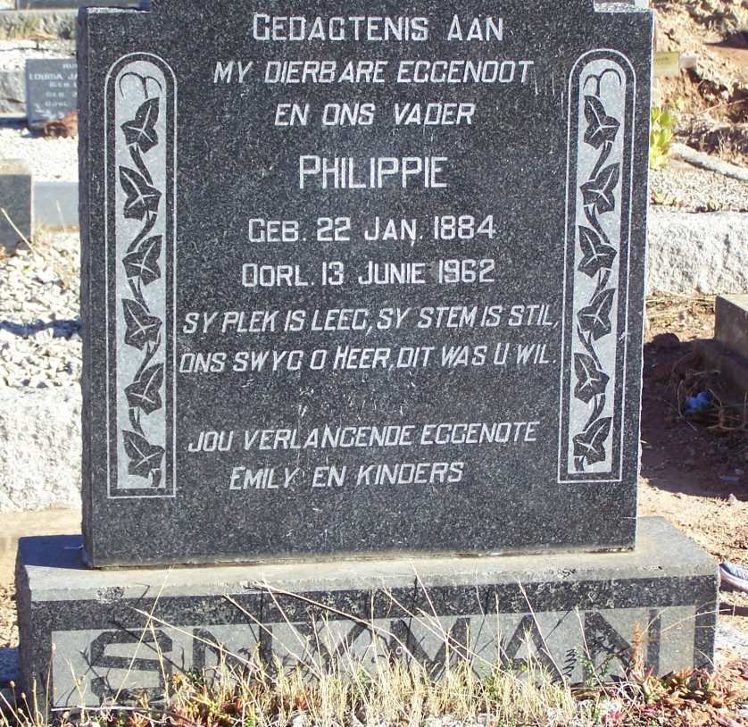 SNYMAN Philippie 1884-1962