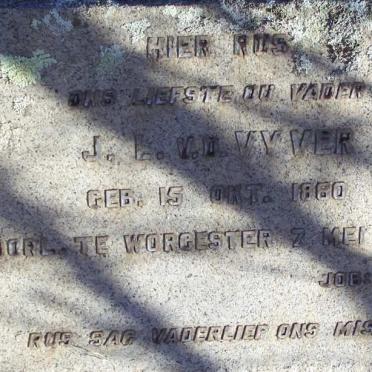 VYVER J.L., v.d. 1860-1947