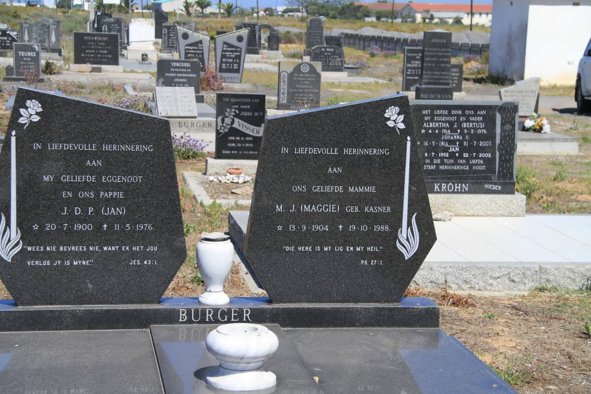 BURGER J.D.P. 1900-1976 &amp; M.J. KASNER 1904-1988