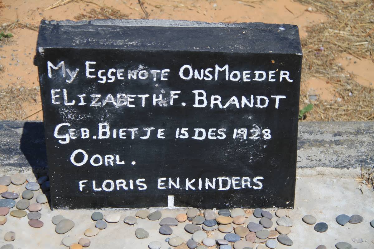 BRAND Elizabeth F. nee BIETJE 1928-