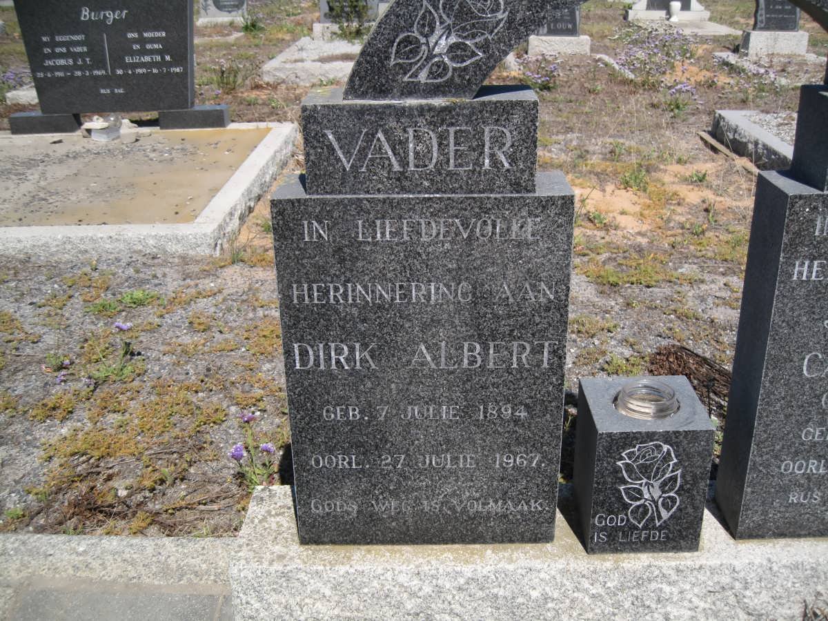 BURGER Dirk Albert 1894-1967