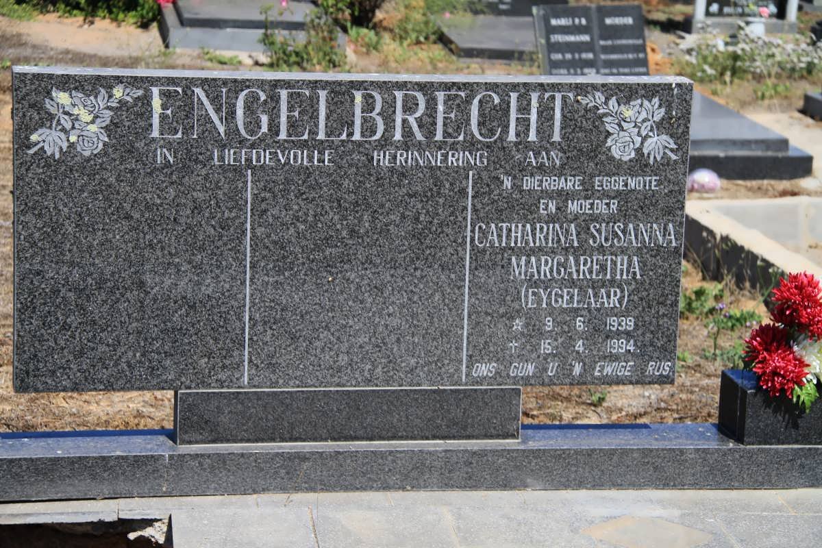 ENGELBRECHT Catharina Susanna Margaretha nee EYGELAAR 1939-1994