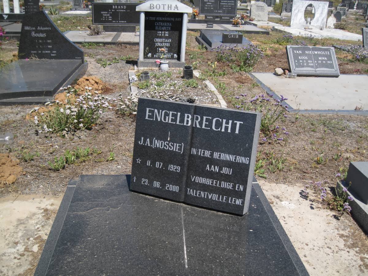 ENGELBRECHT J.A. 1929-2000
