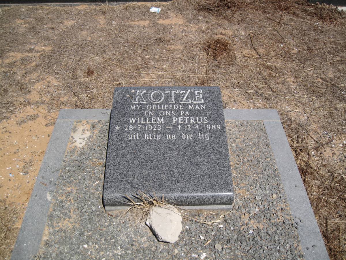 KOTZE Willem Petrus 1923-1989