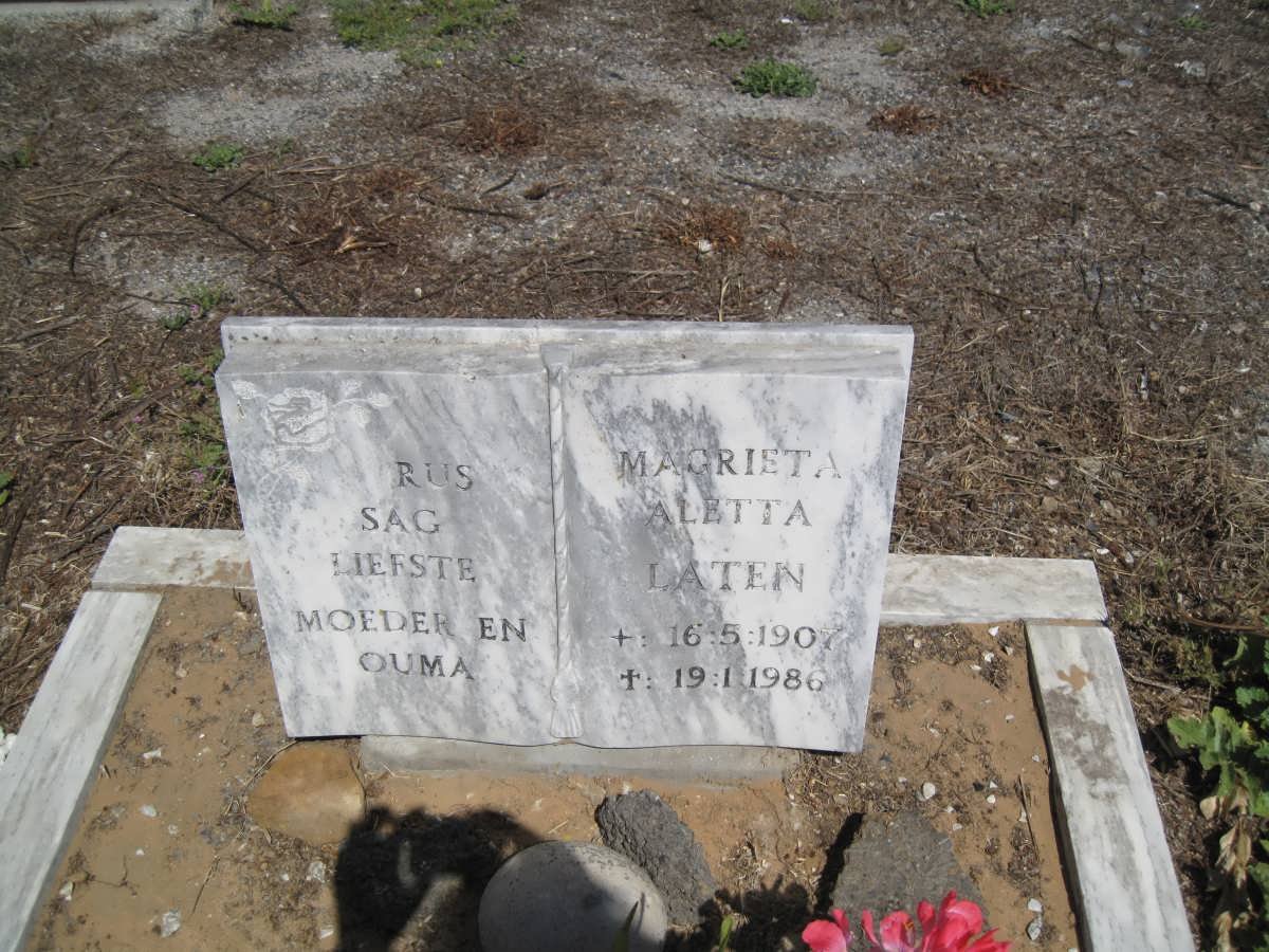 LATEN Magrieta Aletta 1907-1986