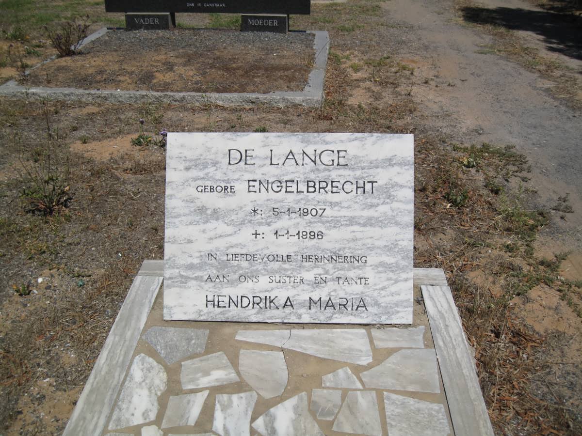 LANGE Hendrika Maria, de nee ENGELBRECHT 1907-1996