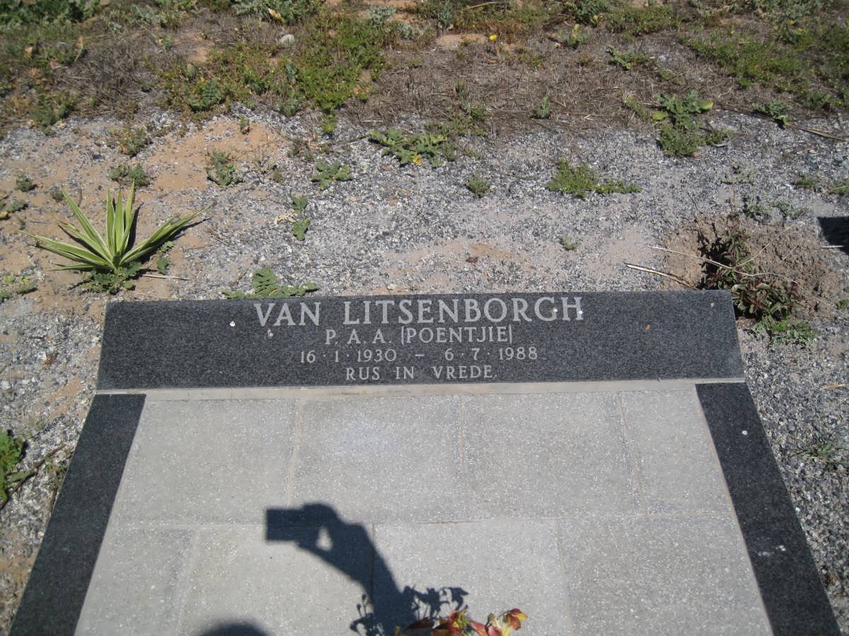 LITSENBORGH P.A.A., van 1930-1988