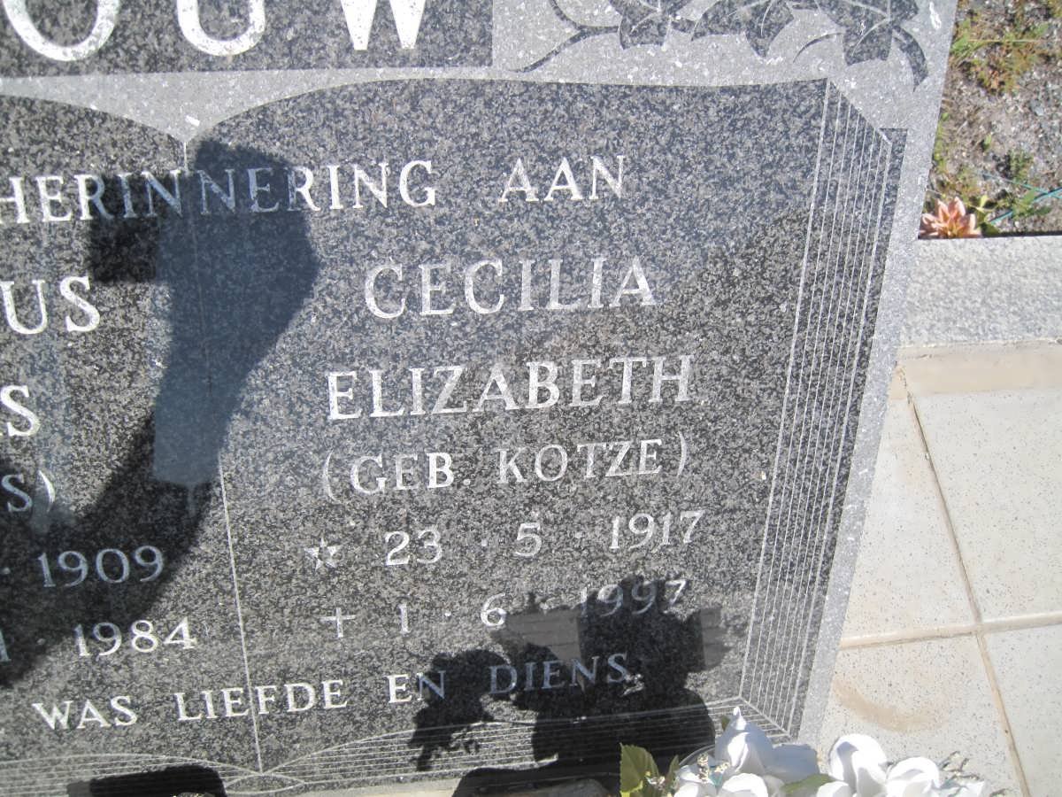 LOUW Hermanus Josias 1909-1984 &amp; Cecilia Elizabeth KOTZE 1917-1997