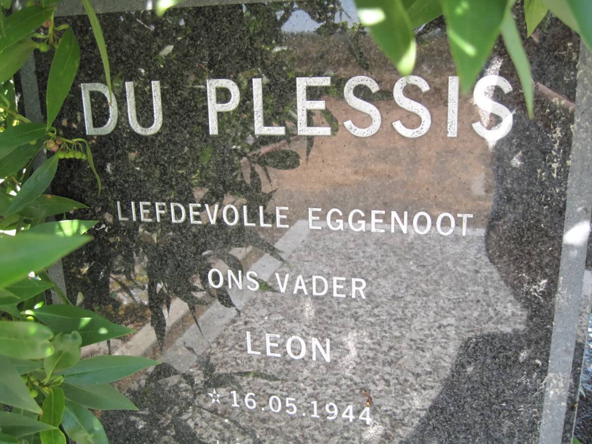 PLESSIS Leon, du 1944-1998